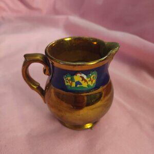 Antique English Copper Lustreware Creamer